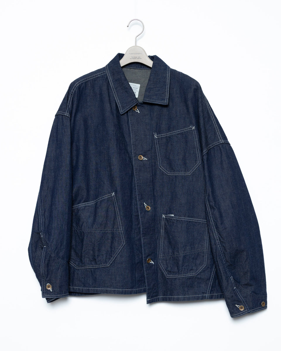 Graffiti Chore Jacket - Indigo – FUMITO GANRYU OFFICIAL STORE