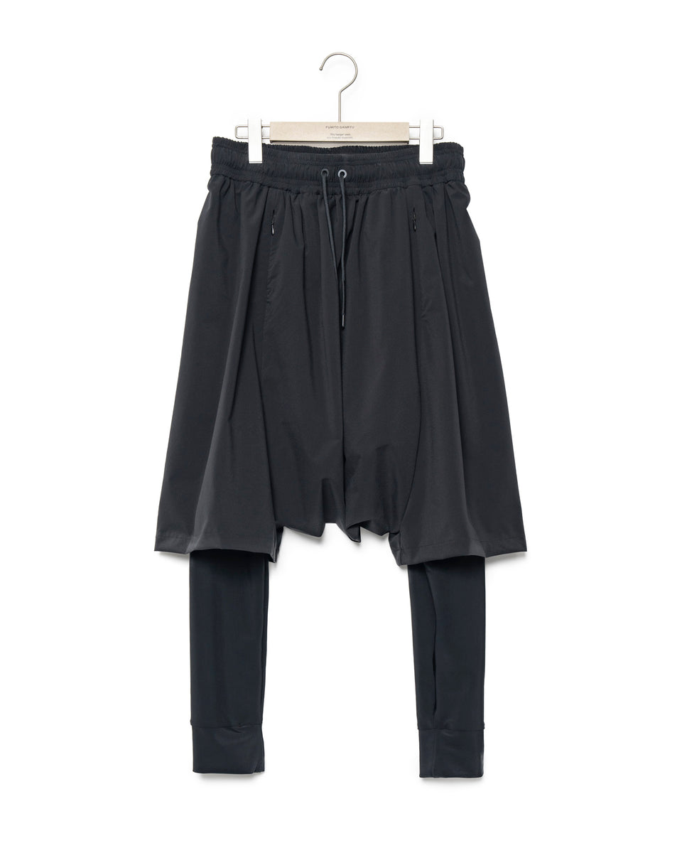 パンツ FUMITO GANRYU 25AW Layered Sarouels Layered Sarouels - Black – FUMITO GANRYU OFFICIAL STORE