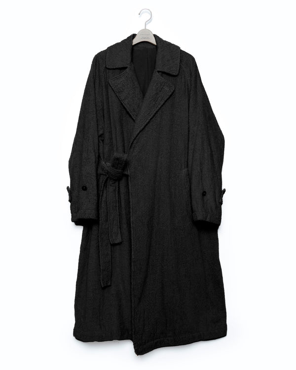 Bathrobe Coat - Black FUMITO GANRYU OFFICIAL STORE