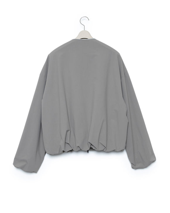 Collarless Airy Blouson - Beige FUMITO GANRYU OFFICIAL STORE