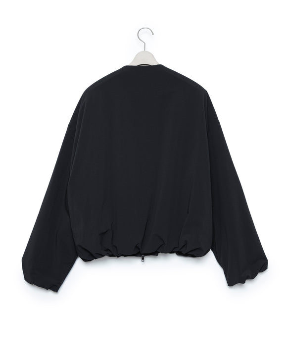 Collarless Airy Blouson - Black FUMITO GANRYU OFFICIAL STORE