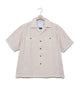 Side Vents Op Collar Shirt - Sand Beige FUMITO GANRYU OFFICIAL STORE