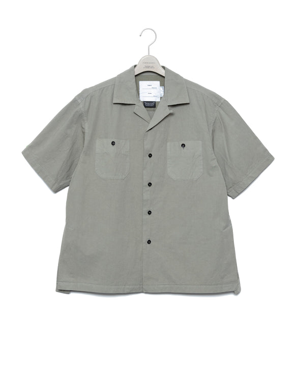 Side Vents Op Collar Shirt - Sage Green FUMITO GANRYU OFFICIAL STORE