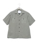 Side Vents Op Collar Shirt - Sage Green FUMITO GANRYU OFFICIAL STORE