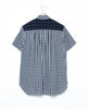 Patchwork Pocket Short-Sleeved Shirt - Gingham x Nv FUMITO GANRYU OFFICIAL STORE
