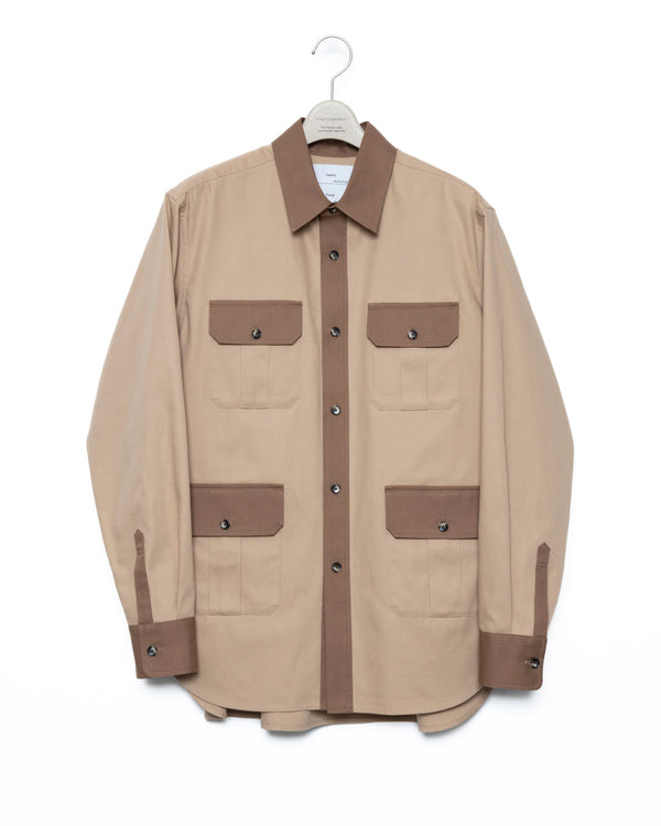 Adventure Chanel Shirt - D.Beige x L.Bw FUMITO GANRYU OFFICIAL STORE