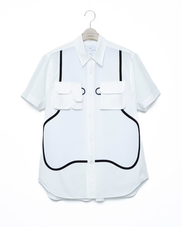Ventilation Switched Shirt - White FUMITO GANRYU OFFICIAL STORE
