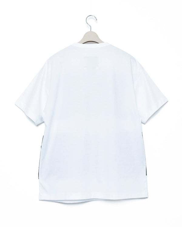 Striped Short Sleeve T-Shirt - Bk x Navy FUMITO GANRYU OFFICIAL STORE