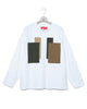 Patchwork Pocket Rash Guard Long Sleeve - Wh x Beige FUMITO GANRYU OFFICIAL STORE