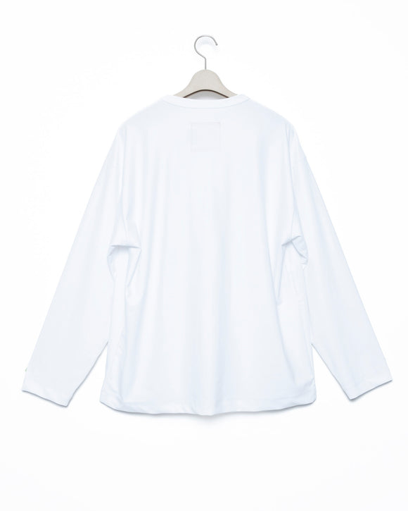 Patchwork Pocket Rash Guard Long Sleeve - Wh x Gray FUMITO GANRYU OFFICIAL STORE