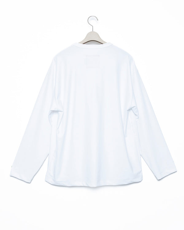 Patchwork Pocket Rash Guard Long Sleeve - Wh x Beige FUMITO GANRYU OFFICIAL STORE