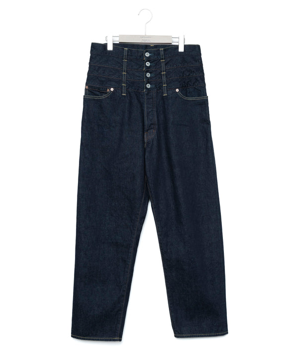 4-Belt 5P Baggy Pants - Indigo FUMITO GANRYU OFFICIAL STORE