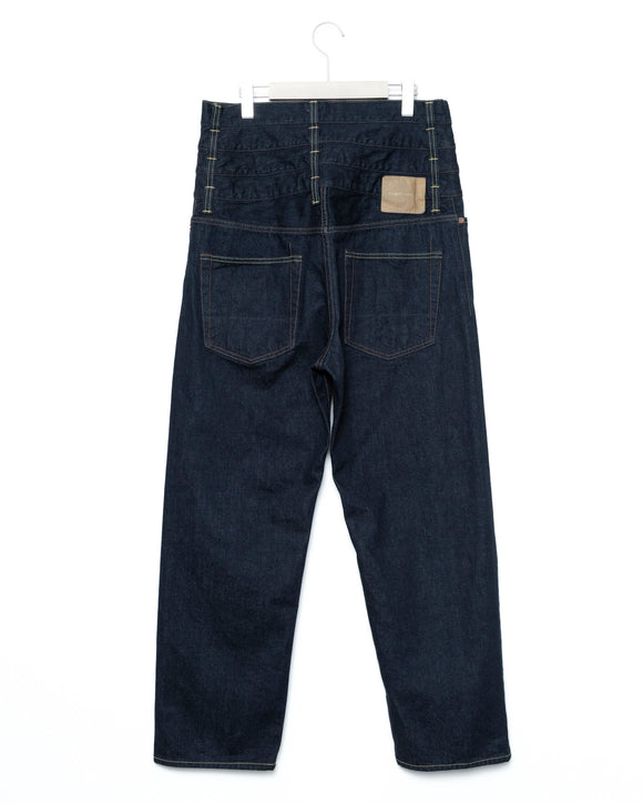 4-Belt 5P Baggy Pants - Indigo FUMITO GANRYU OFFICIAL STORE