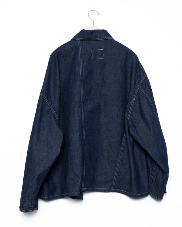 Graffiti Chore Jacket - Indigo FUMITO GANRYU OFFICIAL STORE