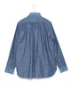 Watteau Gathered Ventilated Pocket Shirt - L.Indigo x Ig FUMITO GANRYU OFFICIAL STORE