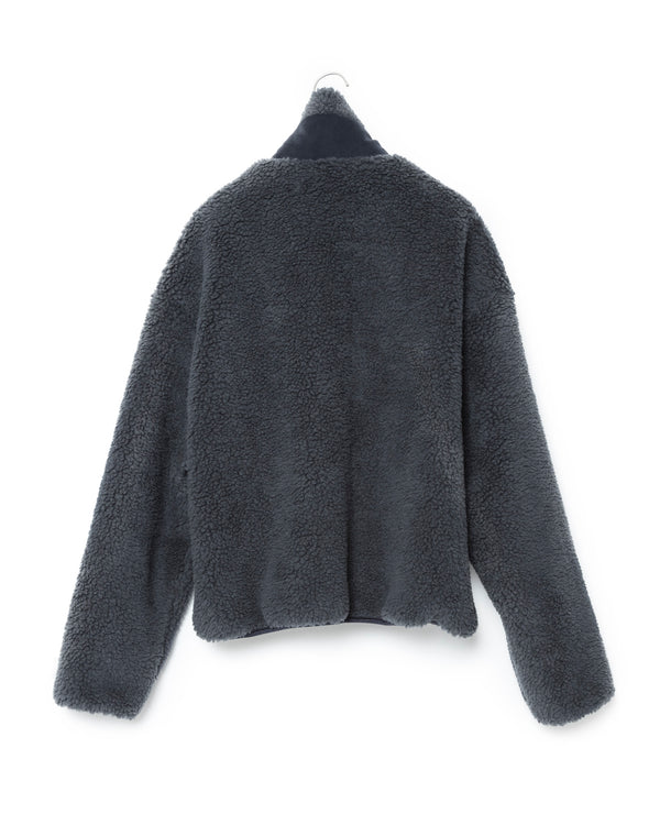 2Way Boa Fleece Jk - Navy FUMITO GANRYU OFFICIAL STORE