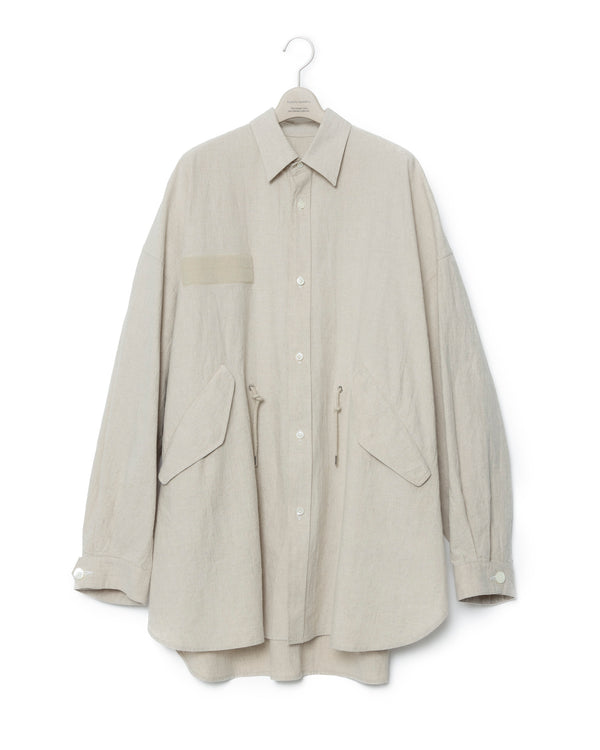 M-51 Linen Shirt Jk - Beige FUMITO GANRYU OFFICIAL STORE