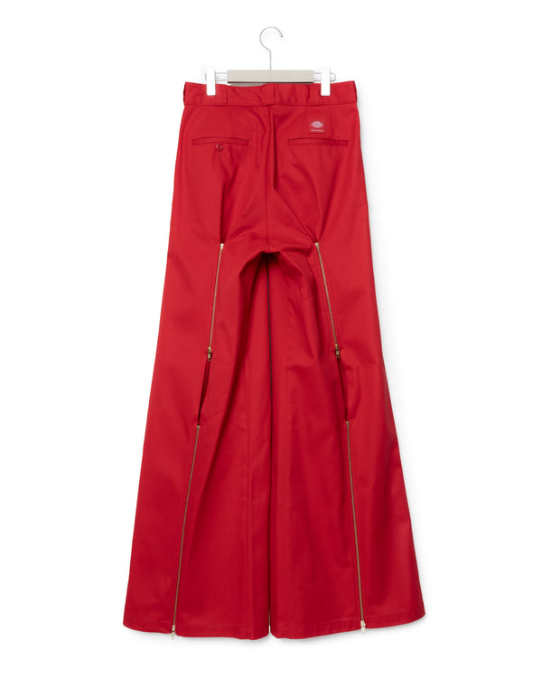 Reverse Baggy Chino Pants - Red FUMITO GANRYU OFFICIAL STORE