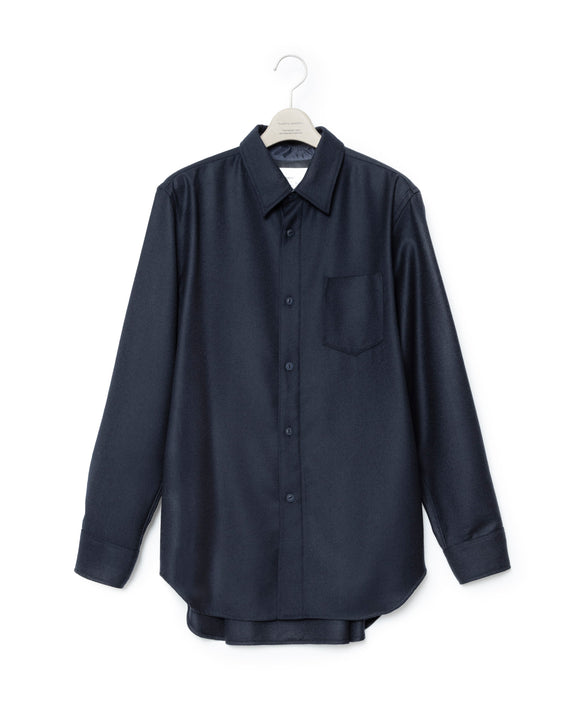 Zipper Pleated Jk - Navy FUMITO GANRYU OFFICIAL STORE