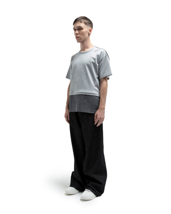 Mantle Tee B - Heather Gr X Dark Heather Gr FUMITO GANRYU OFFICIAL STORE
