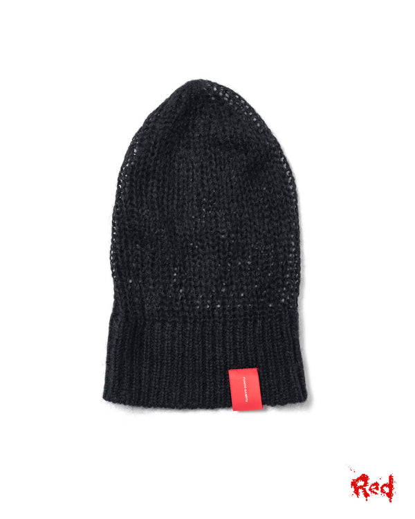 Fishnet Knit Cap - Black FUMITO GANRYU OFFICIAL STORE