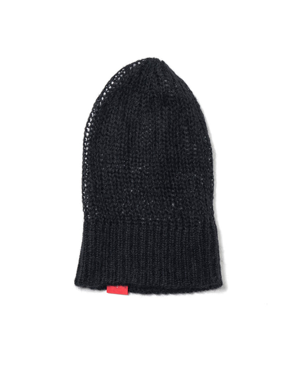 Fishnet Knit Cap - Black FUMITO GANRYU OFFICIAL STORE