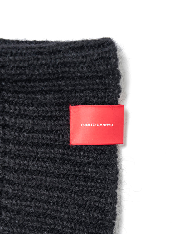 Fishnet Knit Cap - Black FUMITO GANRYU OFFICIAL STORE
