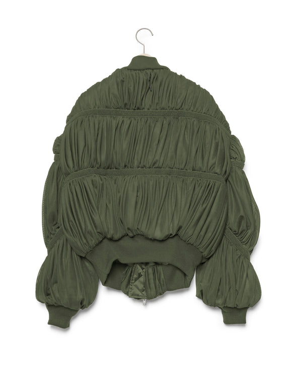 Draped MA-1 - Khaki FUMITO GANRYU OFFICIAL STORE
