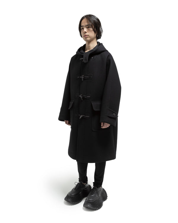 Vintage Modern Duffle Coat - Black FUMITO GANRYU OFFICIAL STORE
