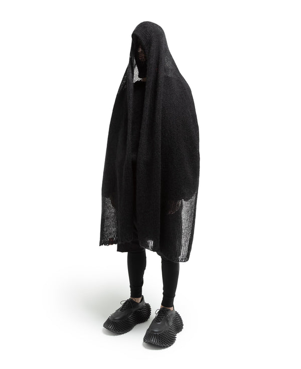 Deformed Mohair Knit - Black FUMITO GANRYU OFFICIAL STORE