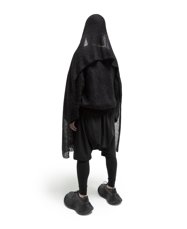 Deformed Mohair Knit - Black FUMITO GANRYU OFFICIAL STORE