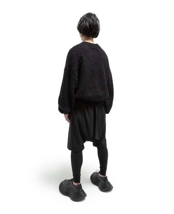 Deformed Mohair Knit - Black FUMITO GANRYU OFFICIAL STORE