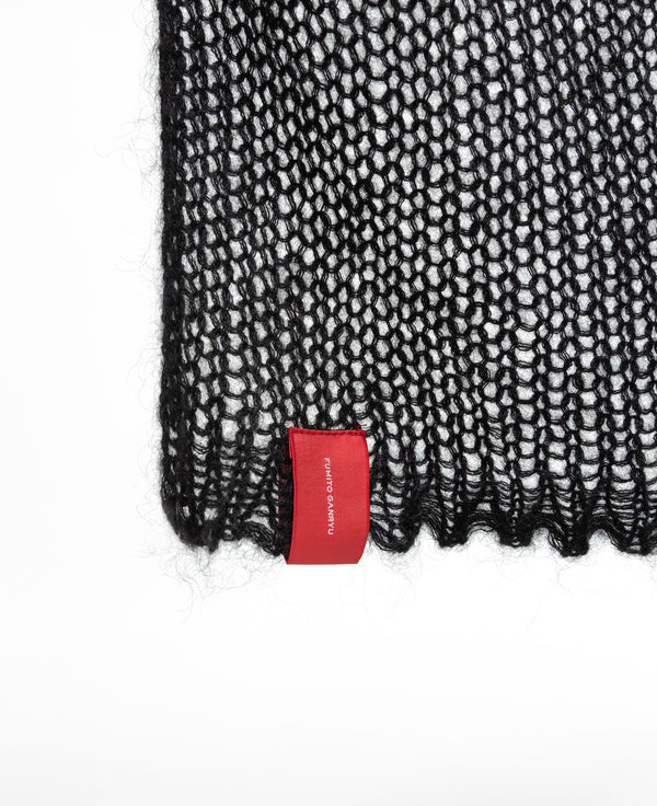 Fishnet Muffler - Black FUMITO GANRYU OFFICIAL STORE