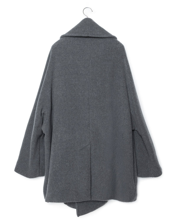 Dolman Sleeve Peacoat - Heather Gray FUMITO GANRYU OFFICIAL STORE