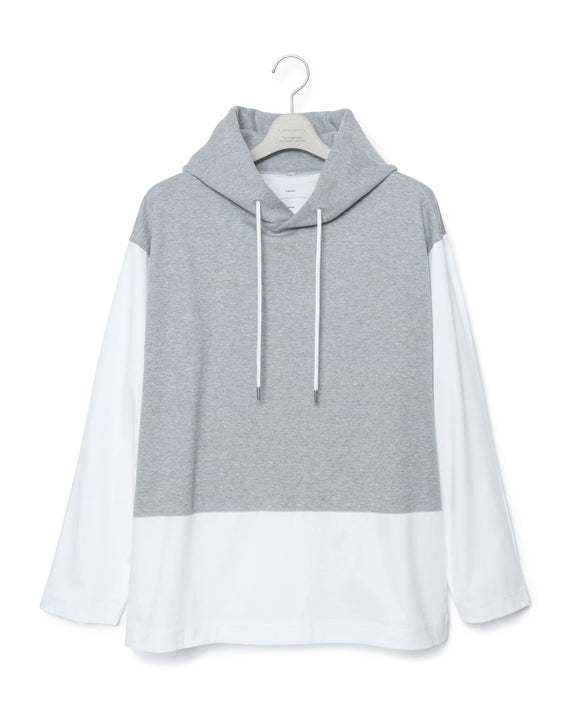 Inner Hoodie T-Shirt - White X Heather Gray FUMITO GANRYU OFFICIAL STORE