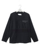 Fleece Paneled T-Shirt - Black X Black FUMITO GANRYU OFFICIAL STORE