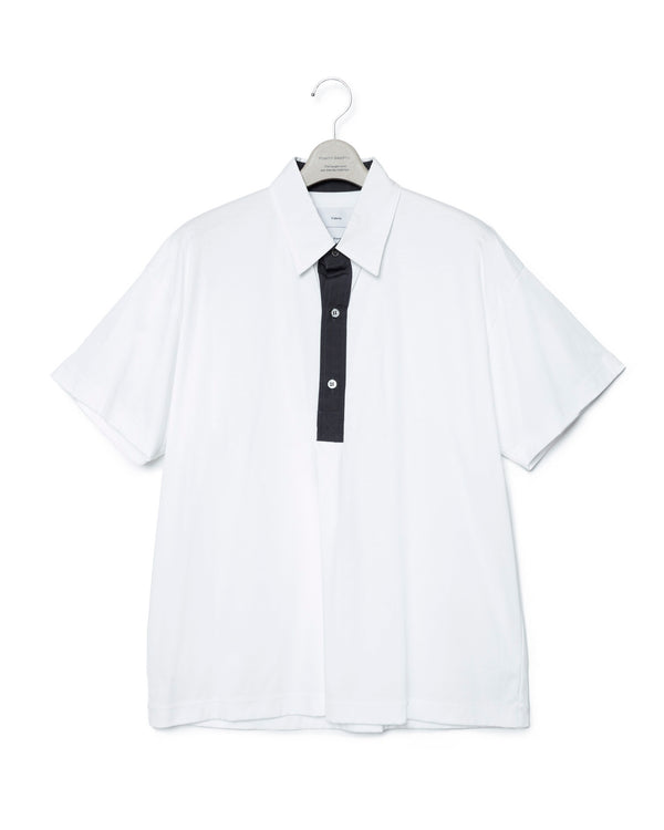 Tied-Up Style T-Shirt - White X Black FUMITO GANRYU OFFICIAL STORE