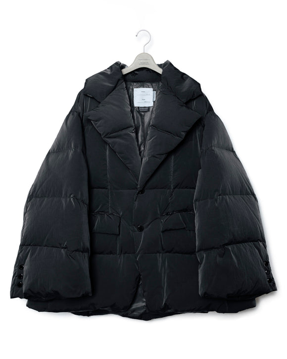 Lapel Down Jacket - Black FUMITO GANRYU OFFICIAL STORE