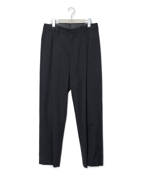 Mixed Wide Slacks - Dark Heather Gray FUMITO GANRYU OFFICIAL STORE