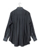 Watteau Pleated Chanel Shirt - Dark H.Gray X H.Gray FUMITO GANRYU OFFICIAL STORE