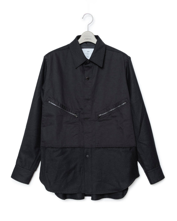 Inner Jumpsuit Shirt - Black X Black FUMITO GANRYU OFFICIAL STORE