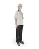 Open collar bowling shirt - Graige X Charcoal FUMITO GANRYU OFFICIAL STORE