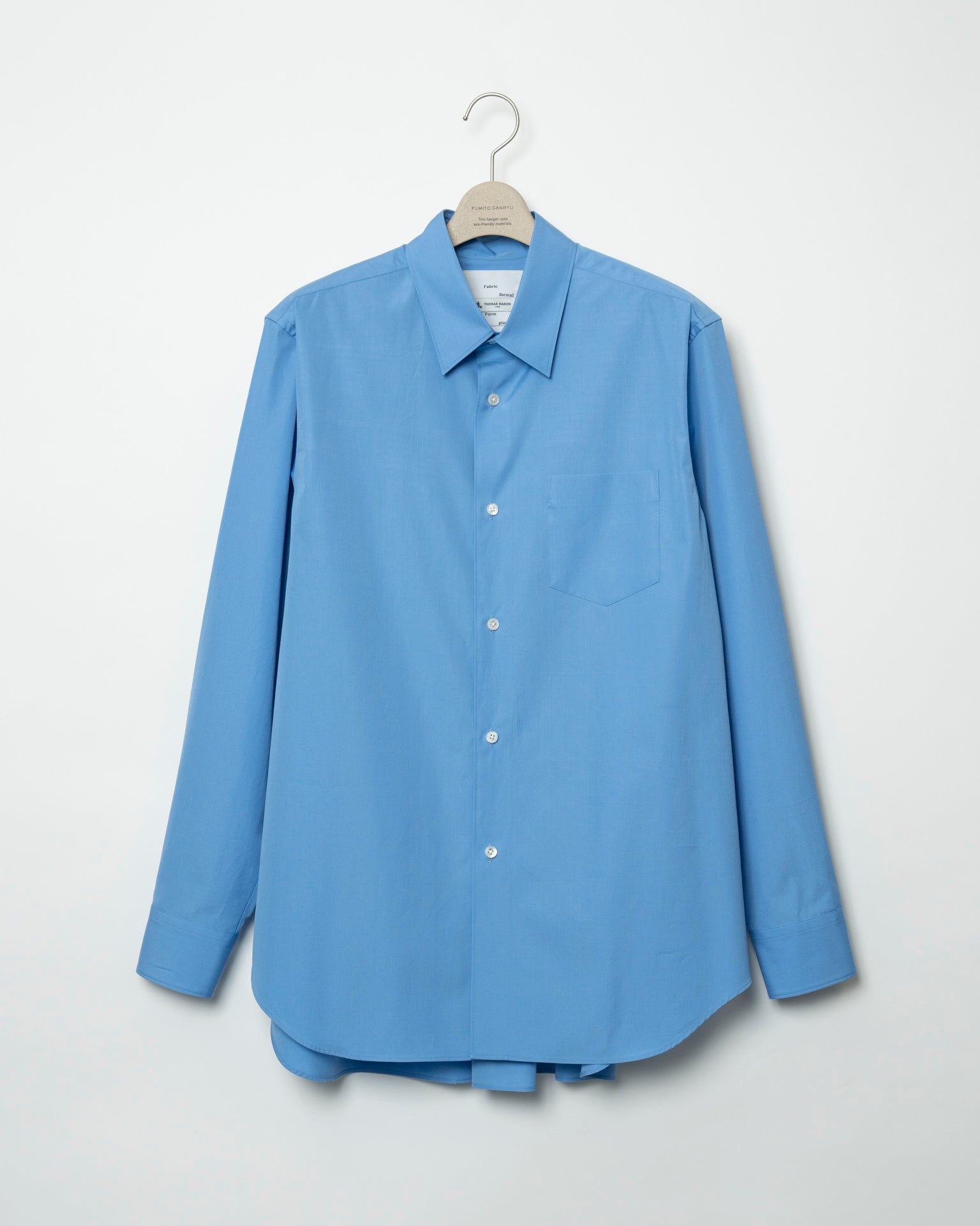 Watteau pleated cotton shirt