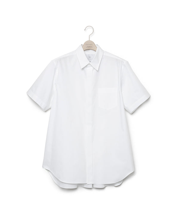 Watteau pleated half sleeve shirt FUMITO GANRYU OFFICIAL STORE