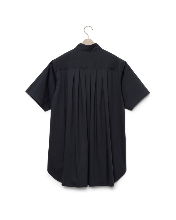 Watteau pleated half sleeve shirt FUMITO GANRYU OFFICIAL STORE