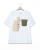 Patchwork Pocket Shirt - Wh x Beige FUMITO GANRYU OFFICIAL STORE