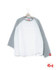 Graffiti Raglan Tee - White X Gray FUMITO GANRYU OFFICIAL STORE