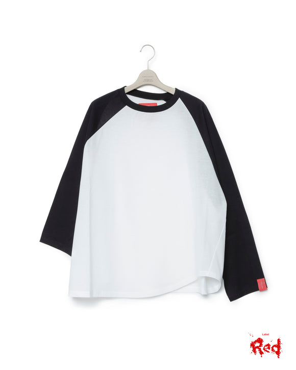 Graffiti Raglan Tee - White X Black FUMITO GANRYU OFFICIAL STORE