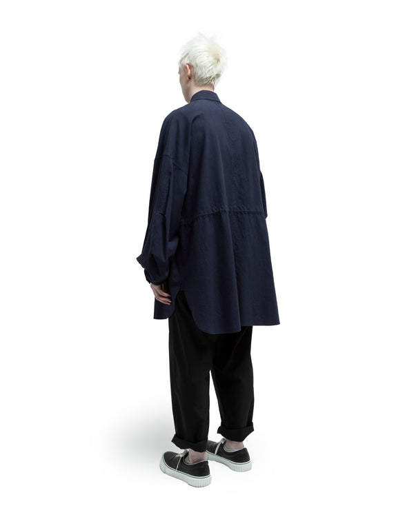 M-51 Linen Shirt Jk - Navy FUMITO GANRYU OFFICIAL STORE