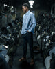 Watteau Gathered Ventilated Pocket Shirt - L.Indigo x Ig FUMITO GANRYU OFFICIAL STORE